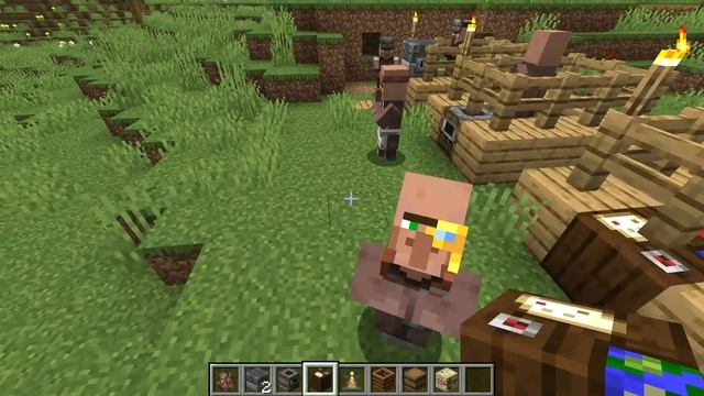 Minecraft 1.16.5 How to give villagers roles смотреть онлайн