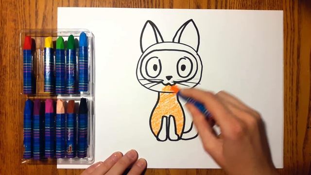 Рисунок котёнка Гав. Как нарисовать котёнка Гав легко смотреть онлайн