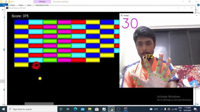 Hand Gesture Bricks Breaker Gameplay. #unity #unity2d #unity3d #python #handDetection смотреть онлайн