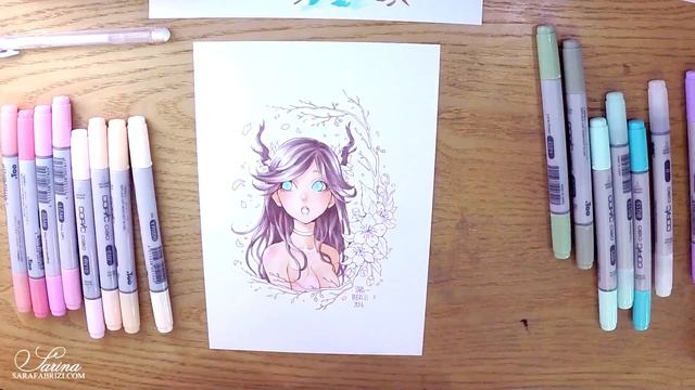 ? DEER GIRL // ft. Copic Markers ? смотреть онлайн