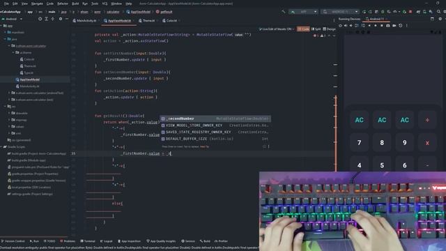 Asmr Programming - Android Calculator App Coding JetpackCompose/Kotlin смотреть онлайн
