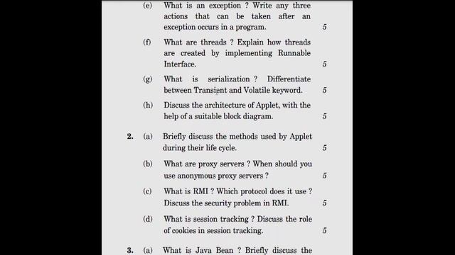 MCS024 Object Oriented Technologies and Java Programming last year question paper | Java Question E смотреть онлайн