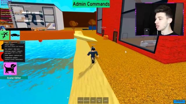 USING ADMIN COMMANDS TO FREEZE THE SERVER! (Roblox) смотреть онлайн