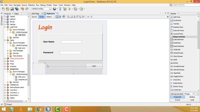 Login Form Using Timer in Java смотреть онлайн