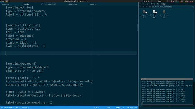 Let's Linux #011: Polybar hook modules смотреть онлайн