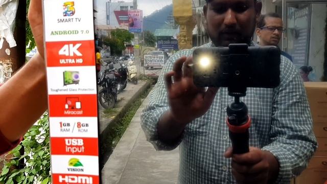 NEW F&D FLT-5504USHG 55inch 4K UHD SMART TV UNBOXING IN HINDI смотреть онлайн