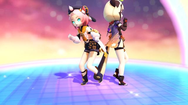 【MMD x Genshin Impact] ドレミファミックス(Do-Re-Mi-Fa Mix) 【Diona, Sayu】 смотреть онлайн