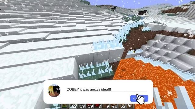 Cobey is FROZEN -100 DEGREES in Minecraft! смотреть онлайн