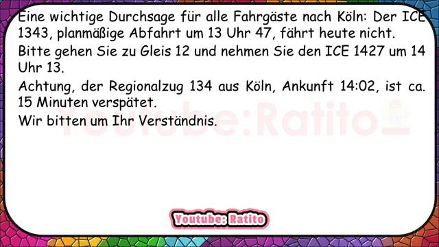 A2 Deutsch Hören Lernen 1.8