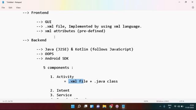 ANDROID tutorials || Demo - 1 || by Mr. Chary On 11-03-2022 @9PM IST смотреть онлайн