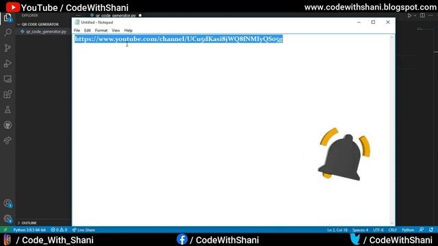 How to Make QR Code Generator Using Python (IN HINDI) | QR Code Kaise Banaye | By CodeWithShani смотреть онлайн