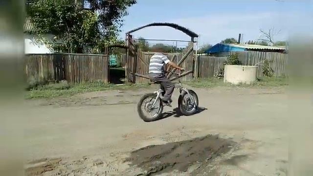 самодельный велосипед из деталей мотоцикла смотреть онлайн