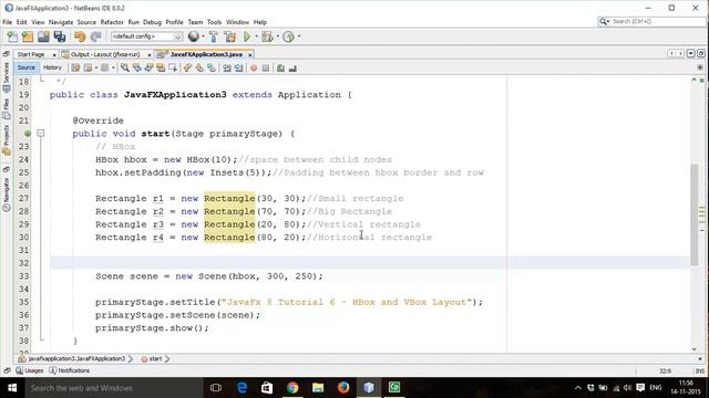 JavaFX 8 Tutorial 6 - HBox and VBox Layout смотреть онлайн