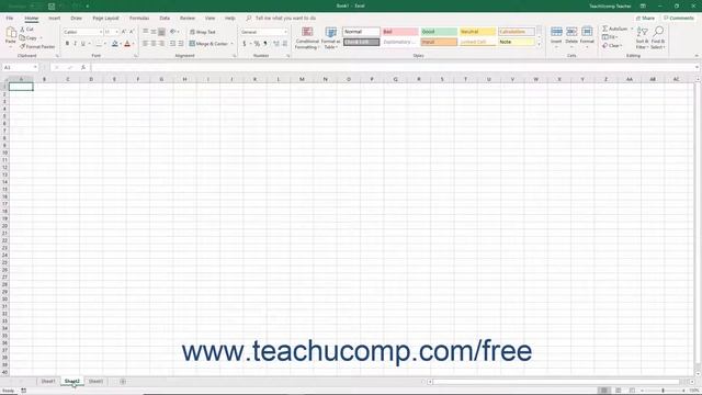 Excel 2019 & 365 Tutorial Selecting Multiple Worksheets Microsoft Training смотреть онлайн