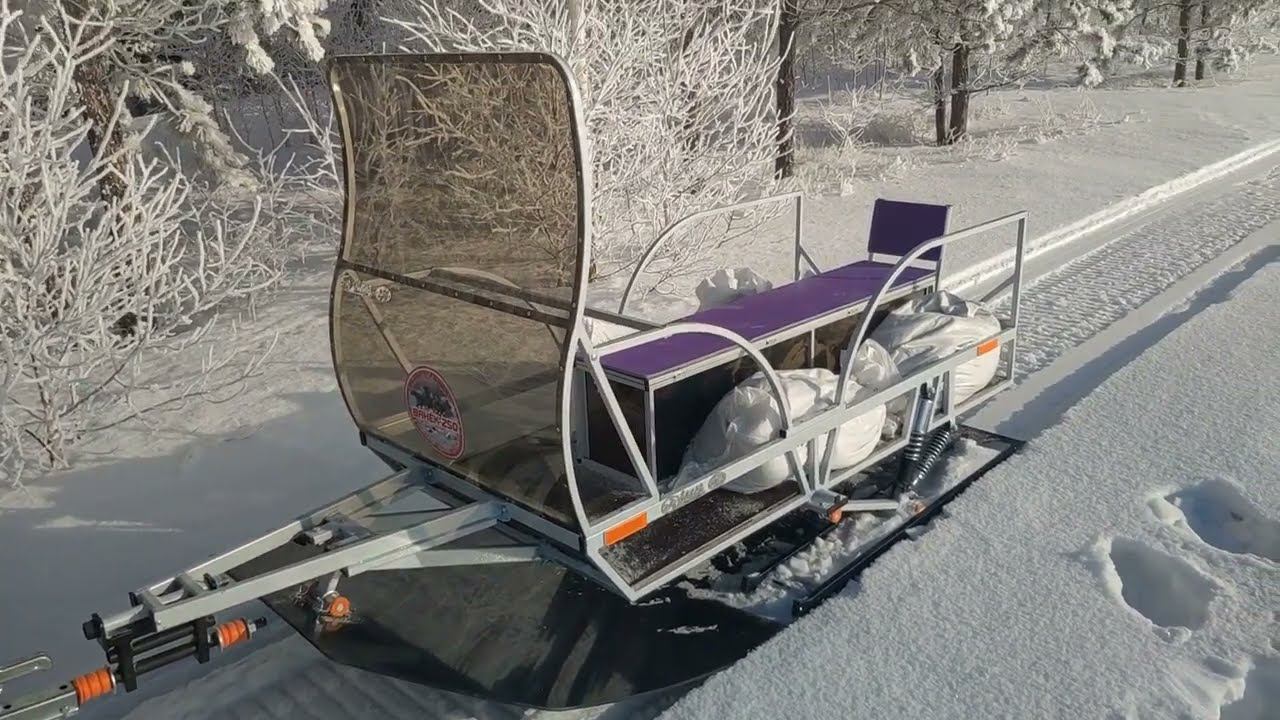 САНИ "ВАНЁК-250 DEEP SNOW" для глубокого снега смотреть онлайн
