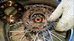 Замена ведомой звезды на питбайке BSE-125