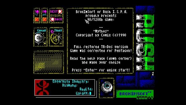Mythos Crack Intro - BrokImSoft [#zx spectrum] смотреть онлайн