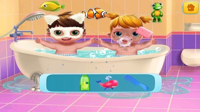 Fun Care Kids Game - Baby Twins Babysitter - Play Dress Up, Care & Bath Time Games For Kids смотреть онлайн