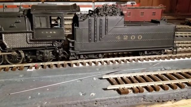 2 rail O-Scale CB&Q 2-8-8-2 Hand Built Model смотреть онлайн