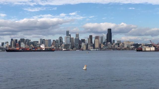 My short vacation. View of the Harbor. We can see Water taxi in Seattle. 2021. смотреть онлайн