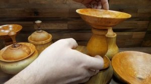 Токарные поделки из дерева (Черёмуха Маака, Верба и тд.) / Woodturning