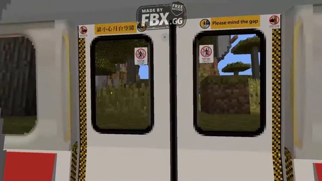 Minecraft Transit Railway station example смотреть онлайн
