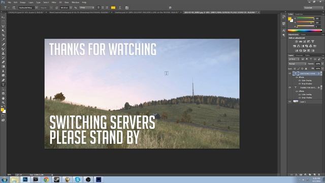 Creating DayZ Switching Servers Overlay - Photoshop CC [1] with DeadlySlob смотреть онлайн