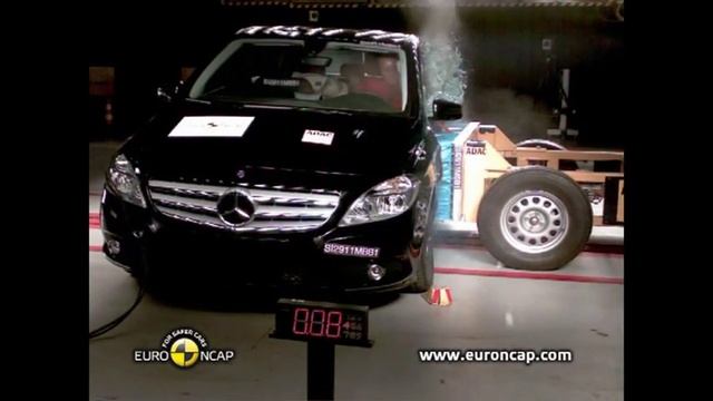 NCAP-Mercedes Benz B-Class Crash Test смотреть онлайн