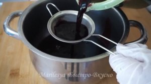 Черника на зиму, две заготовки за 15 минут! Густое варенье и сок!