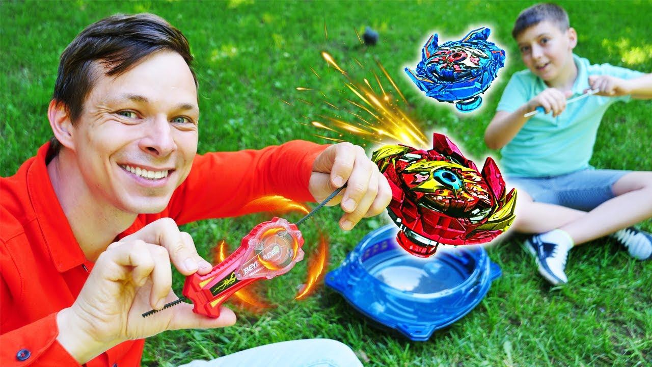 Новый игровой набор BeyBlade от Hasbro - устрой состязание! Крутые веселые игры для мальчиков
