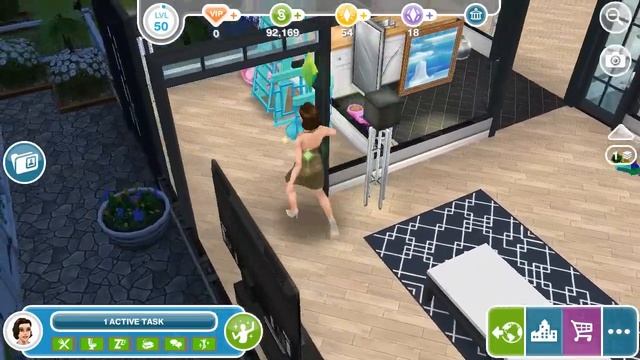 Use A Neighbor's Fire Pole - Sims Freeplay - Social Task