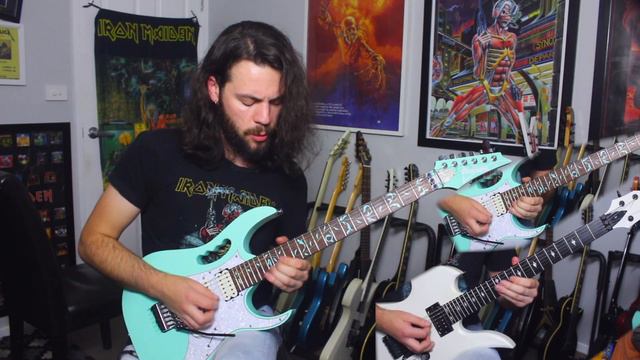 Trapped in a Corner - Death guitar cover | B.C. Rich Mockingbird & Ibanez JEM смотреть онлайн