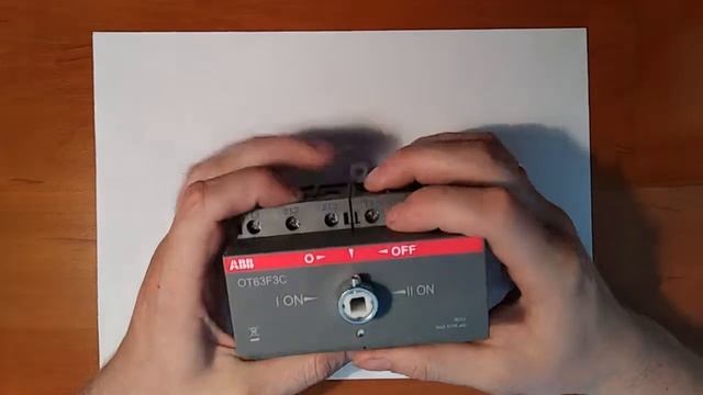 РЕВЕРСИВНЫЙ ПЕРЕКЛЮЧАТЕЛЬ ABB OT63F3C