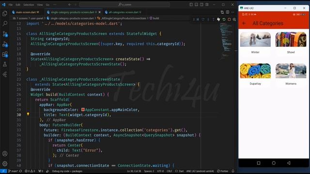 How to fetch products based on category id | Flutter ecommerce app using firebase with admin panel смотреть онлайн