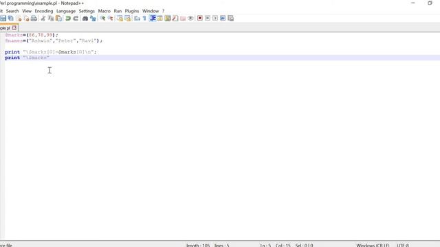 Perl- Arrays Example in Tamil смотреть онлайн