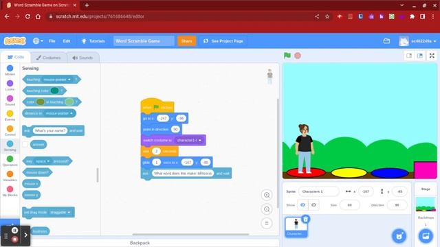 How To Make A Word Scramble Game On Scratch смотреть онлайн