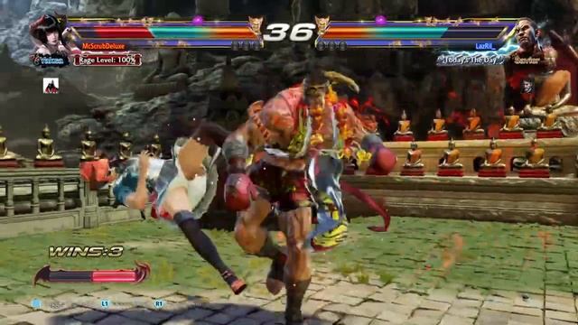 Devil Jin VS Eliza VS Fahkumram Lobby Match Laggy PS4 v5 Tekken 7 20231103024425 смотреть онлайн