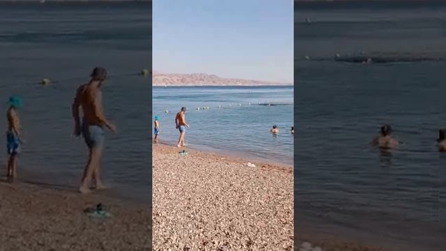 Впервые искупался в Красном море в Эйлате! смотреть онлайн