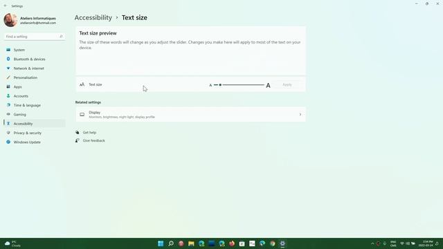 Windows 11 Display resolution screen scale and test size mouse pointer size смотреть онлайн