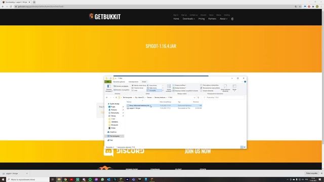 Tworzenie Serwera Spigot 1.16.4 Na Komputerze
