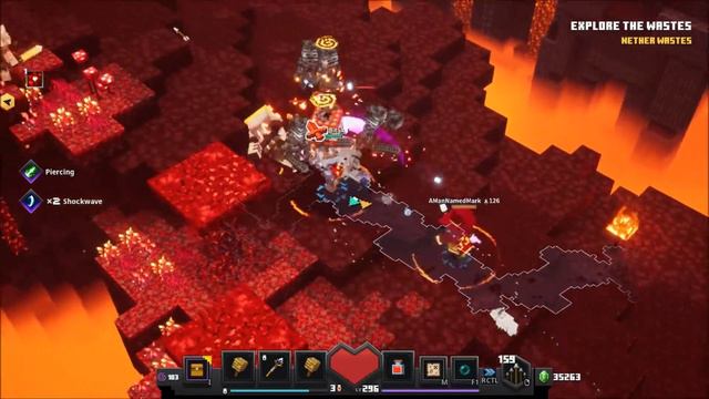 Minecraft Dungeons: Flames Of The Nether - Nether Wastes смотреть онлайн