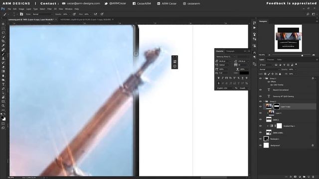 Samsung 49" CHG90 QLED Gaming Monitor - Advertisement in Adobe Photoshop смотреть онлайн