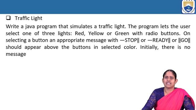 User interface to perform integer division and Traffic Light by Ms. R Anusha смотреть онлайн
