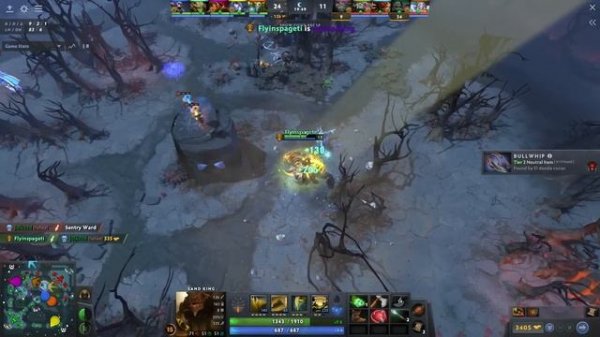 Valve broke Sand King, patch 7.34b