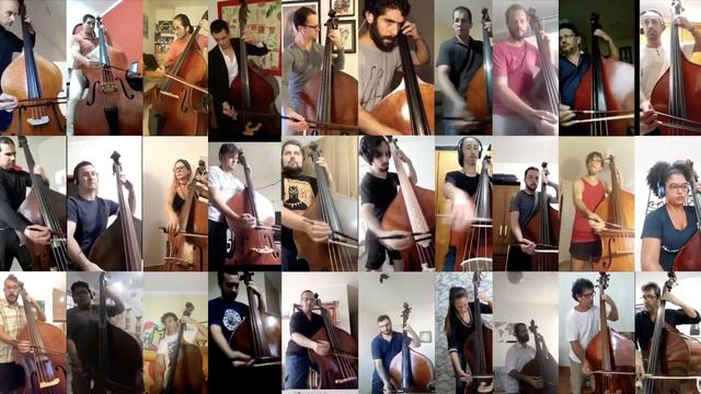 Recitative 9th Symphony Beethoven - 30 Double Bass Players смотреть онлайн