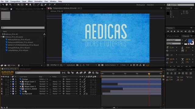 [Dica rápida] Photoshop para After Effects - Convert Editable Text смотреть онлайн