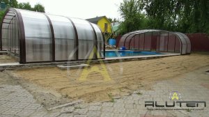Павильон для бассейна шириной 8 метров! ALUTEN Elite a-03