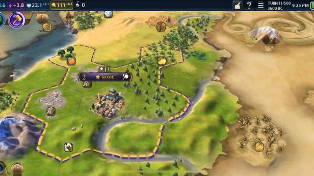 Civilization VI Gameplay : On Iphone XR ! / Roman Empire !