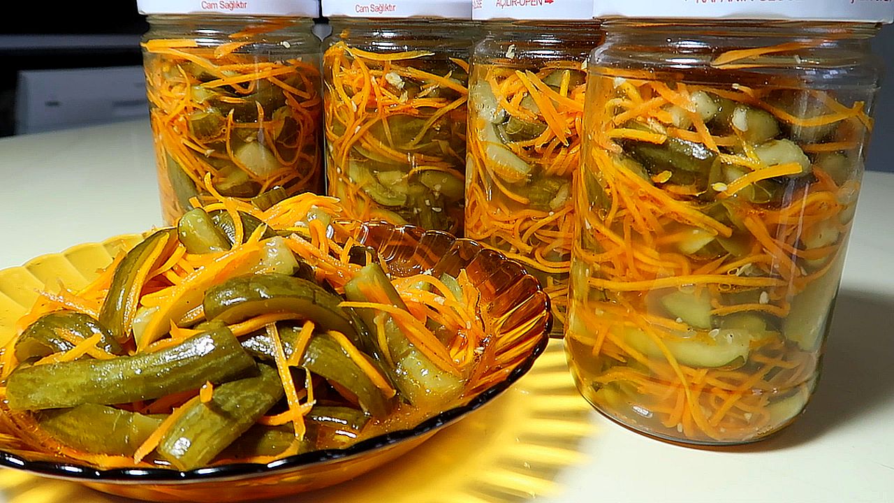 Вкуснейшие, хрустящие ОГУРЦЫ по корейски НА ЗИМУ. Готовит Ольга Ким смотреть онлайн