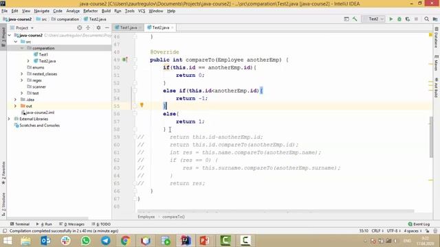 Урок 31 - Интерфейс Comparator (прокачанная Java) смотреть онлайн